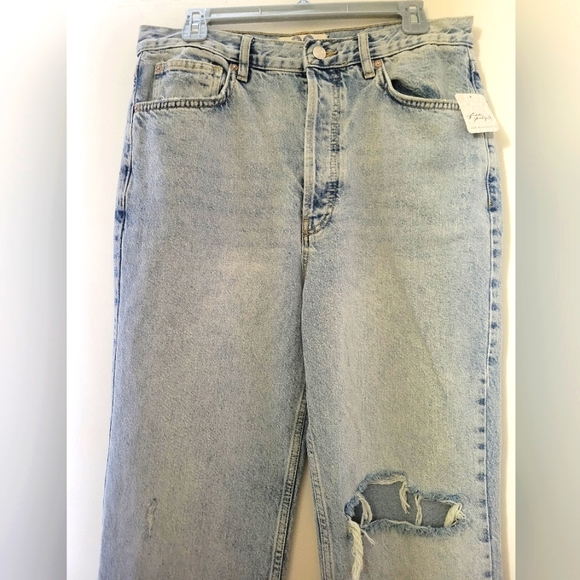 Free People Stone Washed Distressed Jeans size 30 - Picture 4 of 14